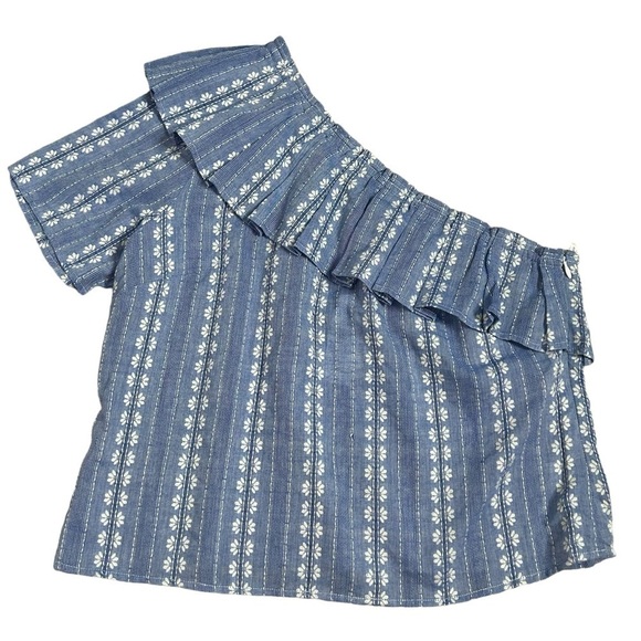 NWT Splendid Floral Print Embroidered Off Shoulder Top - Picture 2 of 13